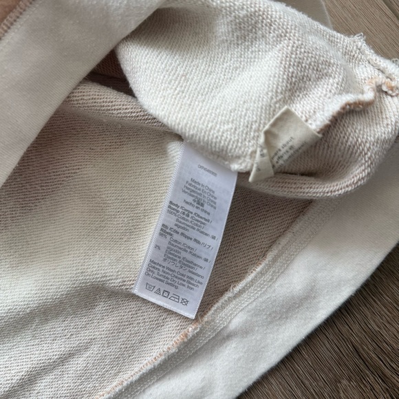 MadewellStriped Long Sleeve Shirt in White, Tan, and Purple size XL - Picture 5 of 5